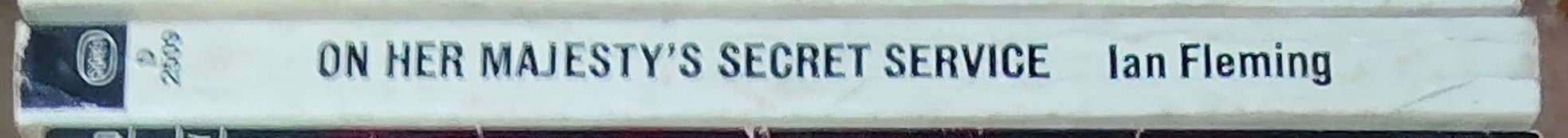 Ian Fleming  ON HER MAJESTY'S SECRET SERVICE spine of book image