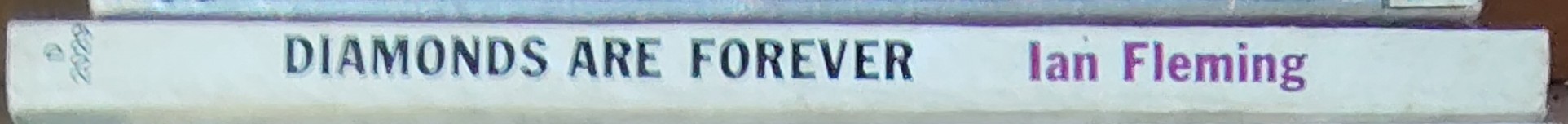 Ian Fleming  DIAMONDS ARE FOREVER spine of book image