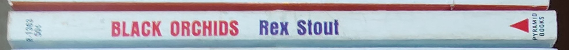 Rex Stout  BLACK ORCHIDS spine of book image
