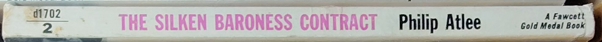Philip Atlee  THE SILKEN BARONESS CONTRACT spine of book image