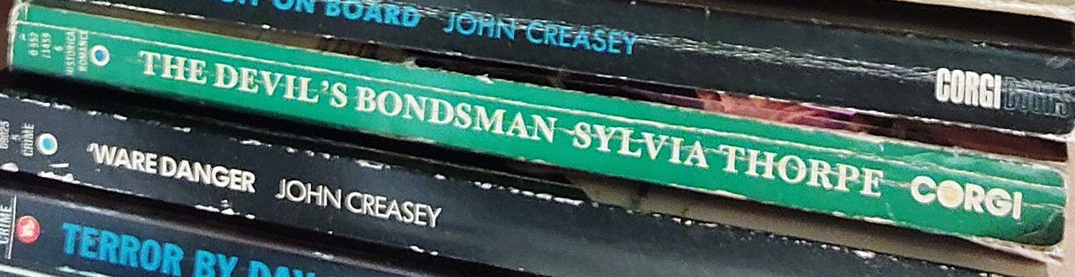 Sylvia Thorpe  THE DEVIL'S BONDSMAN spine of book image