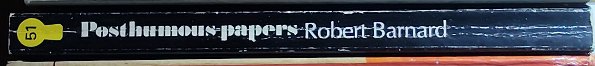 Robert Barnard  POSTHUMOUS PAPERS spine of book image