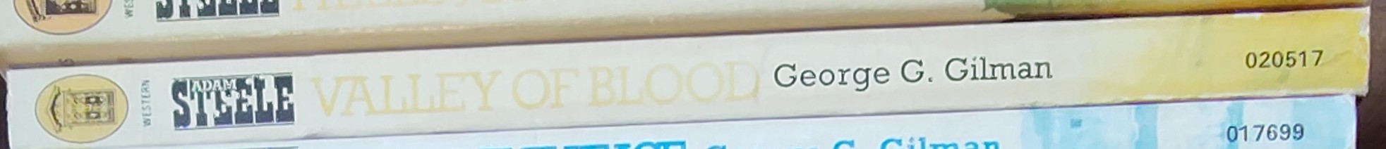 George G. Gilman  ADAM STEELE: VALLEY OF BLOOD spine of book image
