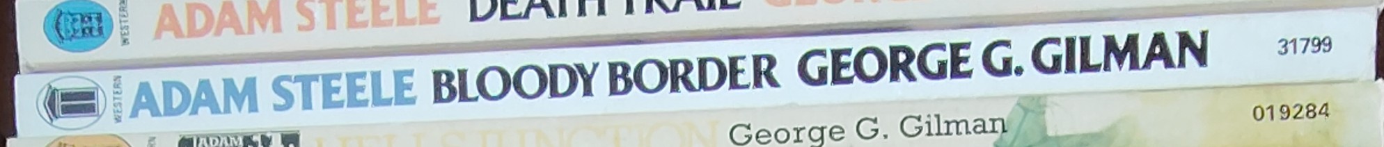 George G. Gilman  ADAM STEELE 13: BLOODY BORDER spine of book image
