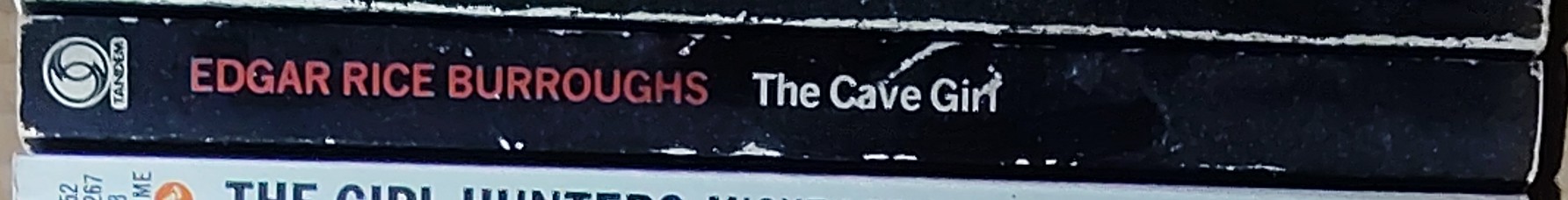 Edgar Rice Burroughs  THE CAVE GIRL spine of book image