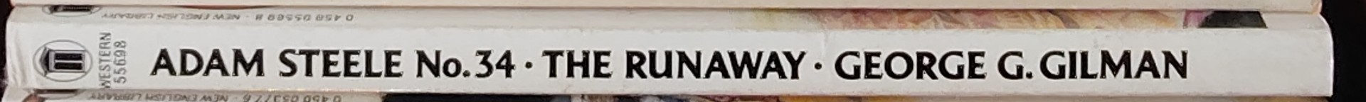 George G. Gilman  ADAM STEELE 34: THE RUNAWAY spine of book image