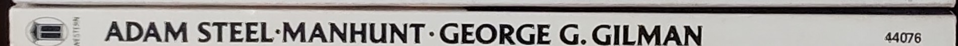 George G. Gilman  ADAM STEELE 24: MANHUNT spine of book image