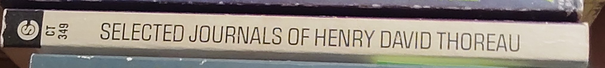 Carl Bode (edits) SELECTED JOURNALS OF HENRY THOREAU spine of book image