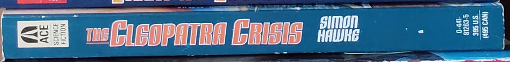 Simon Hawke  THE CLEOPATRA CRISIS spine of book image