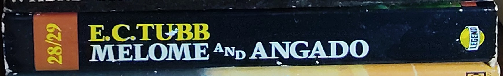 E.C. Tubb  MELOME and ANGADO spine of book image