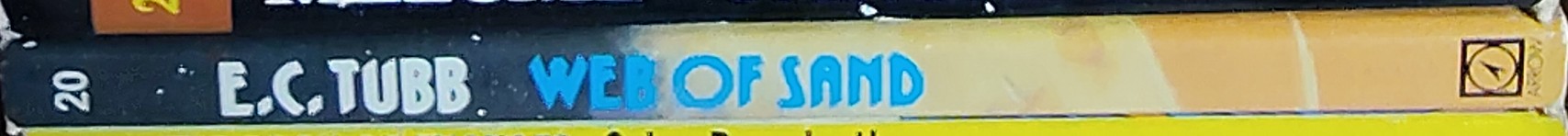 E.C. Tubb  WEB OF SAND spine of book image