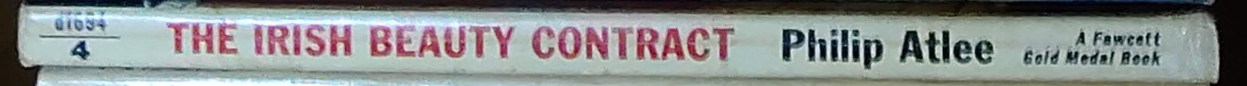 Philip Atlee  THE IRISH BEAUTY CONTRACT spine of book image