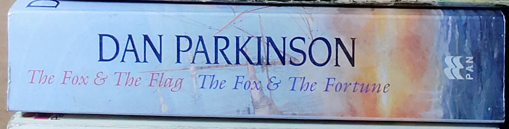 Dan Parkinson  THE FOX AND THE FLAG and THE FOX AND THE FURY spine of book image