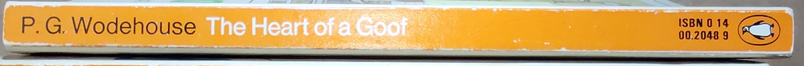 P.G. Wodehouse  THE HEART OF A GOOF spine of book image