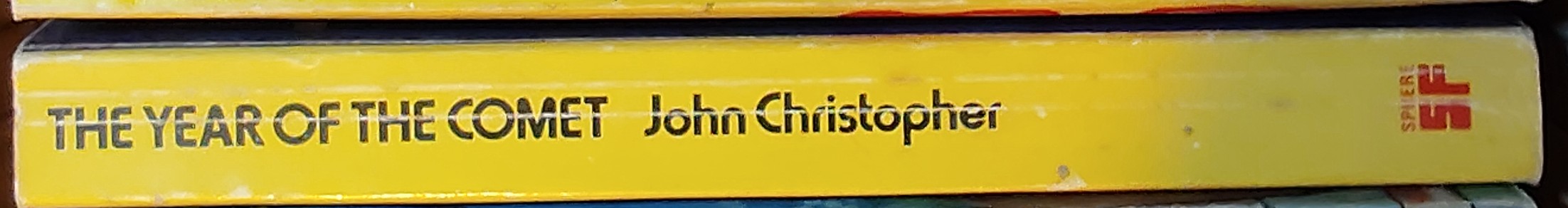 John Christopher  THE YEAR OF THE COMET spine of book image