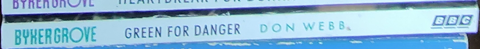 Don Webb  BYKER GROVE: GREEN FOR DANGER spine of book image