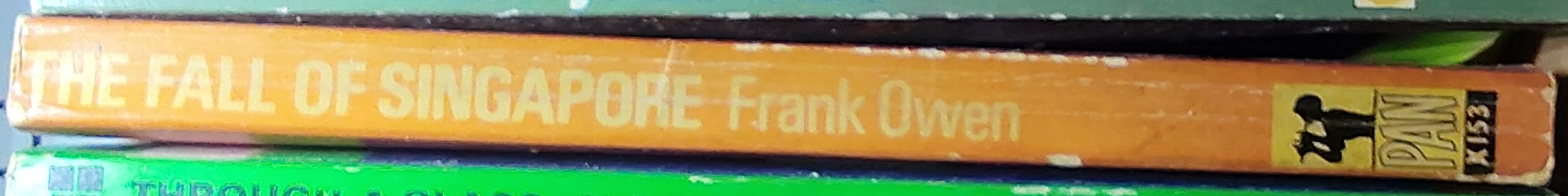 Frank Owen  THE FALL OF SINGAPORE spine of book image