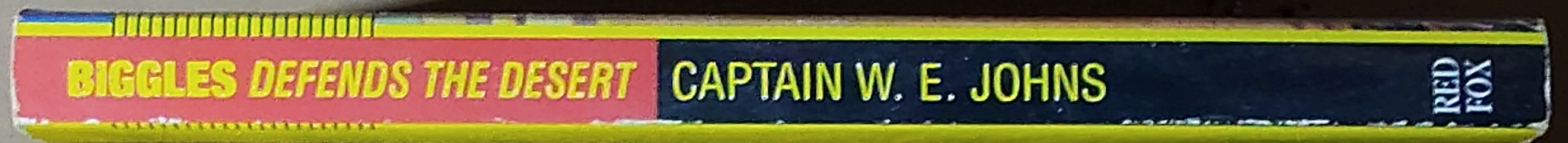 Captain W.E. Johns  BIGGLES DEFENDS THE DESERT spine of book image