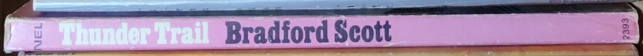 Bradford Scott  THUNDER TRAIL spine of book image