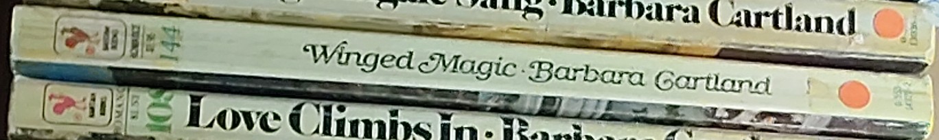 Barbara Cartland  WINGED MAGIC spine of book image