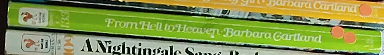 Barbara Cartland  FROM HELL TO HEAVEN spine of book image