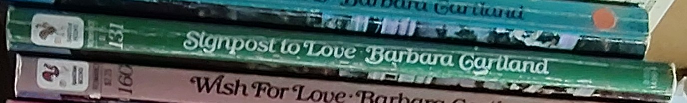 Barbara Cartland  SIGNPOST TO LOVE spine of book image