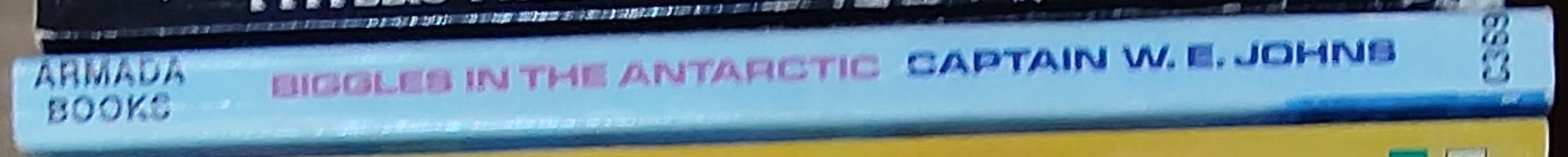 Captain W.E. Johns  BIGGLES IN THE ANTARCTIC spine of book image