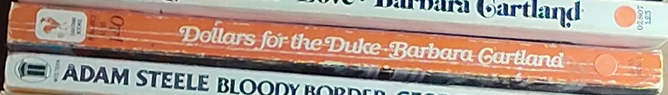 Barbara Cartland  DOLLARS FOR THE DUKE spine of book image