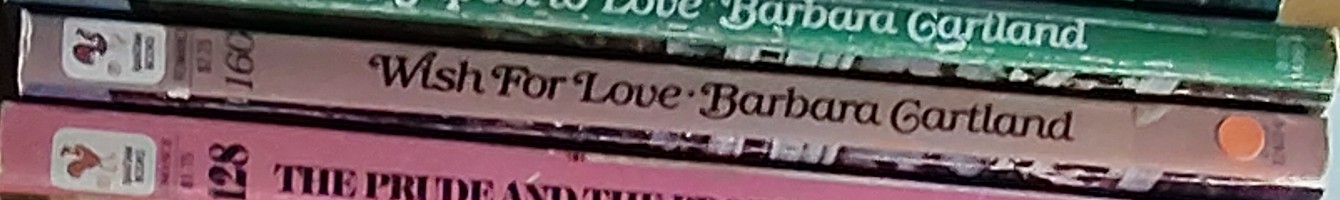 Barbara Cartland  WISH FOR LOVE spine of book image