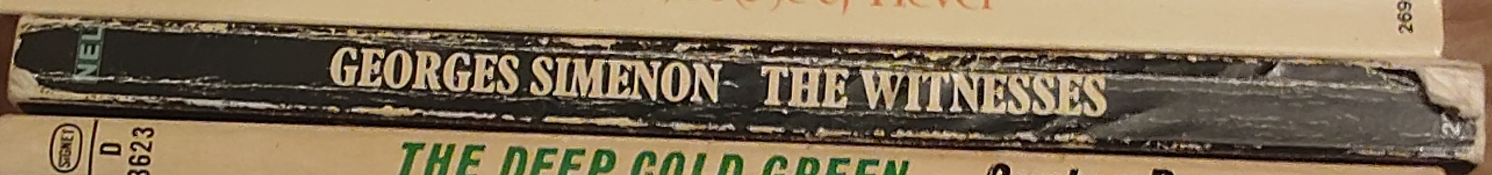 Georges Simenon  THE WITNESSES spine of book image