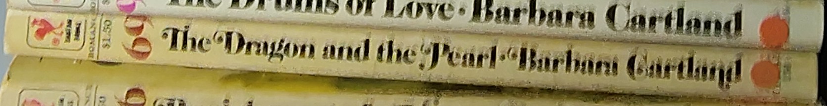 Barbara Cartland  THE DRAGON AND THE PEARL spine of book image
