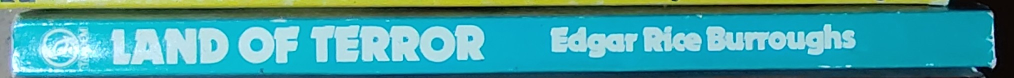 Edgar Rice Burroughs  LAND OF TERROR spine of book image