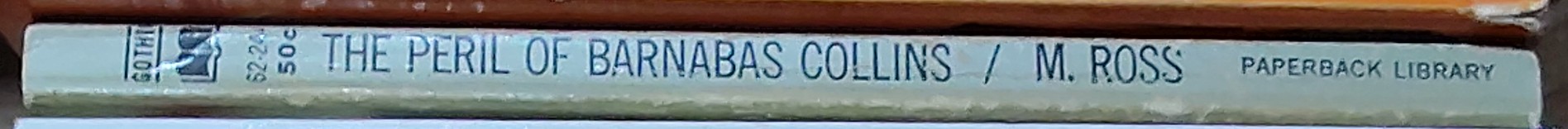 Marilyn Ross  THE PERIL OF BARNABAS COLLINS spine of book image