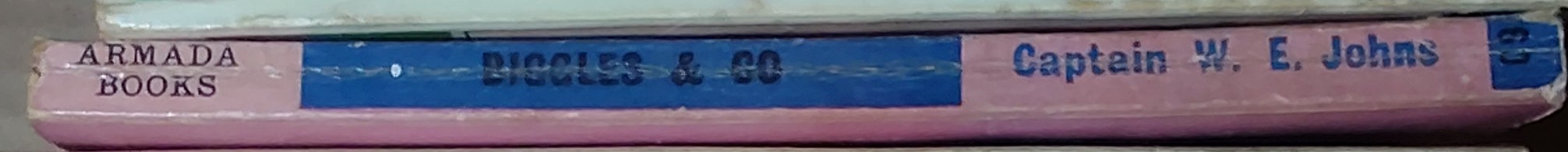 Captain W.E. Johns  BIGGLES & CO. spine of book image