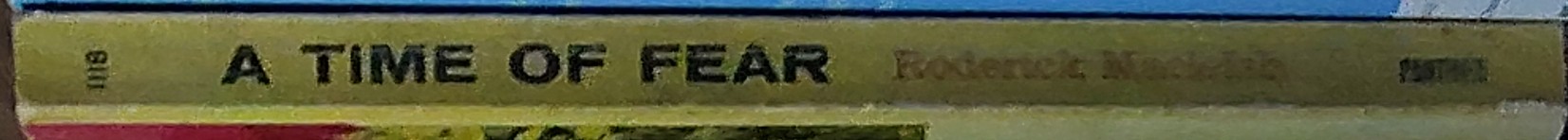 Roderick MacLeish  A TIME OF FEAR spine of book image