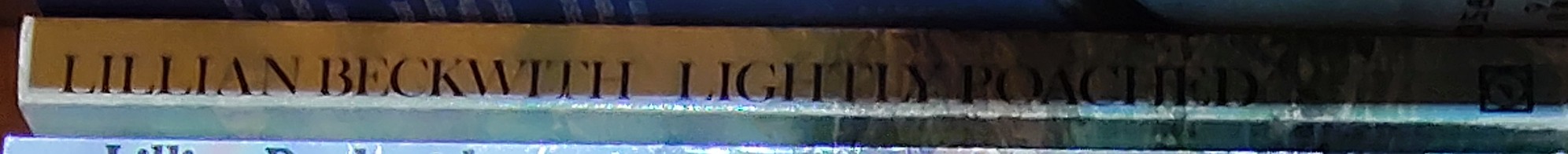 Lillian Beckwith  LIGHTLY POACHED spine of book image