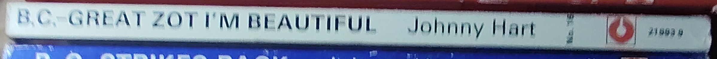 Johnny Hart  B.C. GREAT ZOT I'M BEAUTIFUL spine of book image