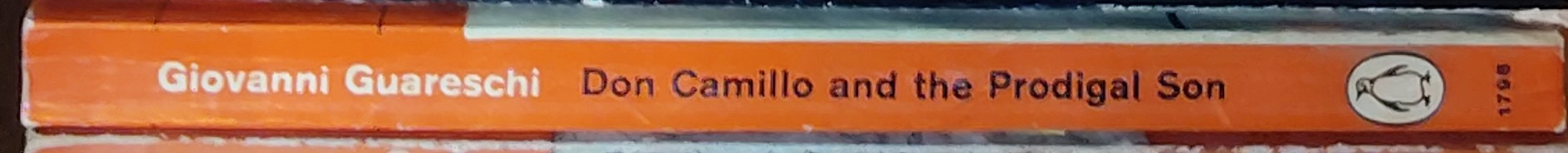 Giovanni Guareschi  DON CAMILLO AND THE PRODIGAL SON spine of book image