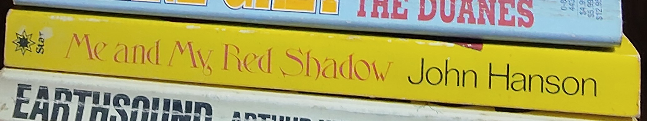 John Hanson  ME AND MY RED SHADOW. an autobiography spine of book image