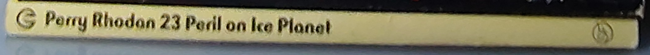 Kurt Mahr  #23 PERIL ON ICE PLANET spine of book image