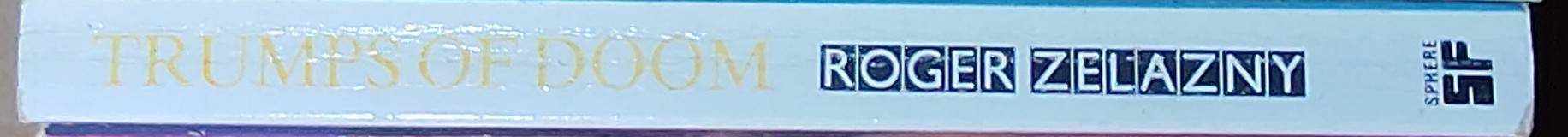 Roger Zelazny  TRUMPS OF DOOM spine of book image