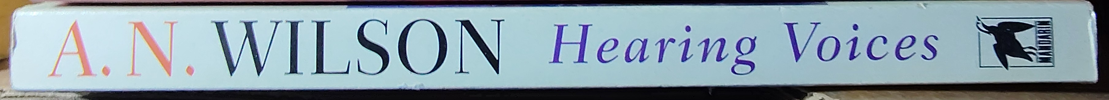 A.N. Wilson  HEARING VOICES spine of book image