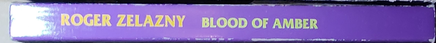 Roger Zelazny  BLOOD OF AMBER spine of book image