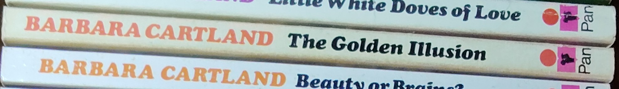 Barbara Cartland  THE GOLDEN ILLUSION spine of book image