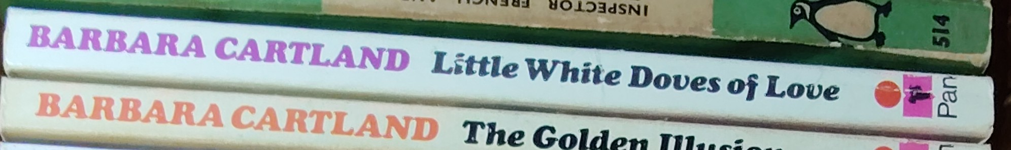 Barbara Cartland  LITTLE WHITE DOVES OF LOVE spine of book image