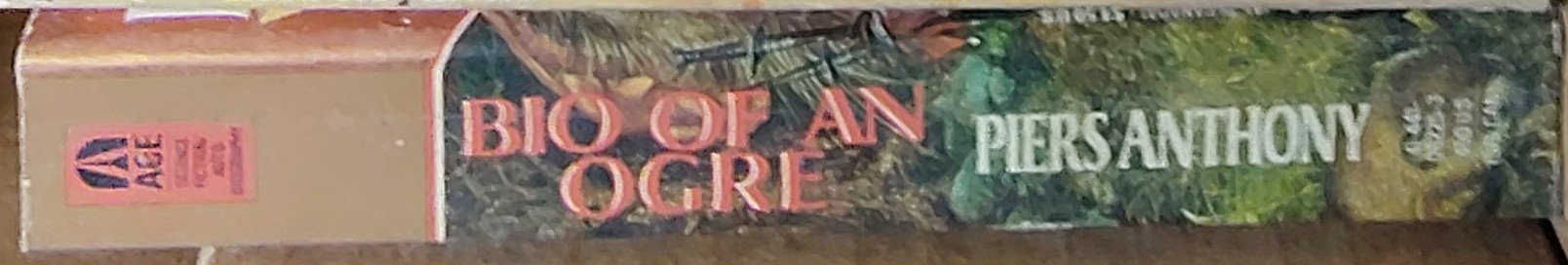 Piers Anthony  BIO OF AN OGRE (Autobiography) spine of book image