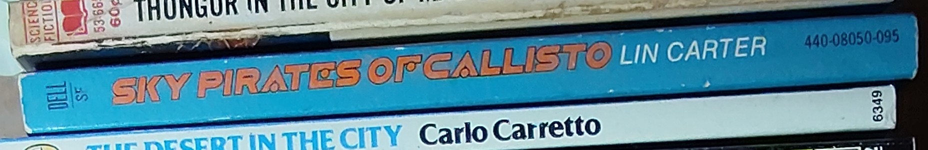 Lin Carter  SKY PIRATES OF CALLISTO spine of book image