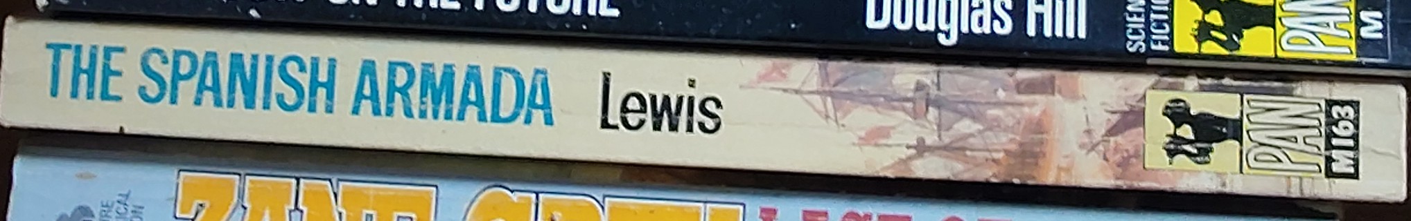 Michael Lewis  THE SPANISH ARMADA spine of book image