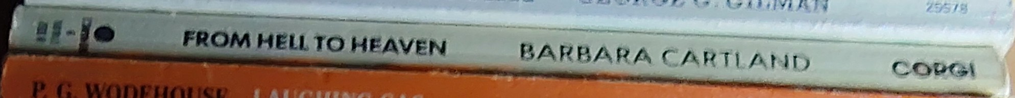 Barbara Cartland  FROM HELL TO HEAVEN spine of book image