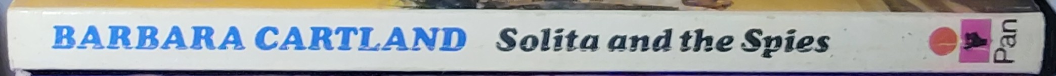 Barbara Cartland  SOLITA AND THE SPIES spine of book image
